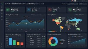 Dashboards used for Data visualization