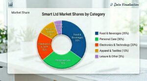 Pie chart used for Data visualization